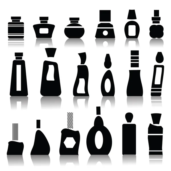 Bouteilles cosmétiques — Image vectorielle