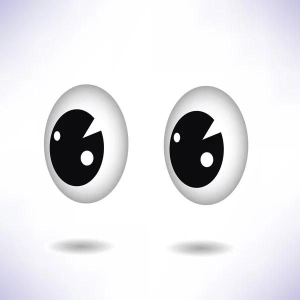 Dois olhos — Vetor de Stock