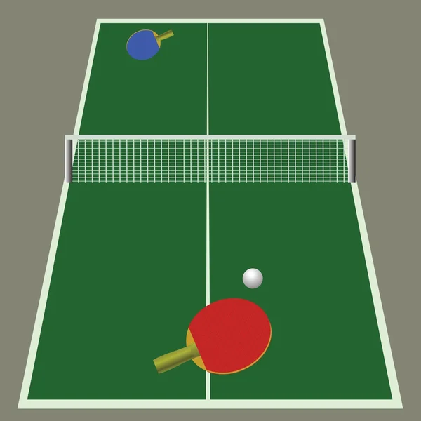 Ping pong oyunu — Stok Vektör