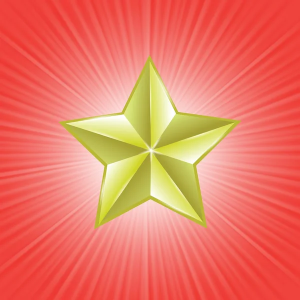 Gouden ster — Stockvector