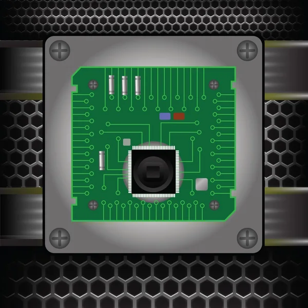 CPU στη μητρική πλακέτα — Διανυσματικό Αρχείο