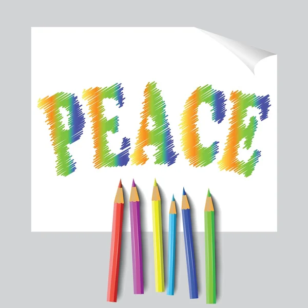 Pintura de paz — Vector de stock