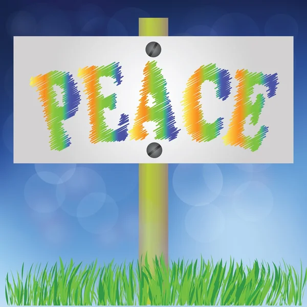 Signo de paz — Vector de stock