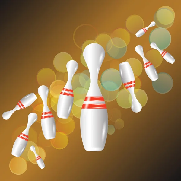 Bowling fundo — Vetor de Stock