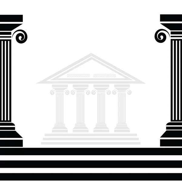 Columnas griegas — Vector de stock