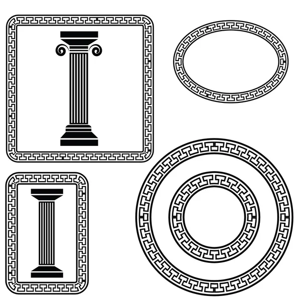 Greek symbols — Stock Vector