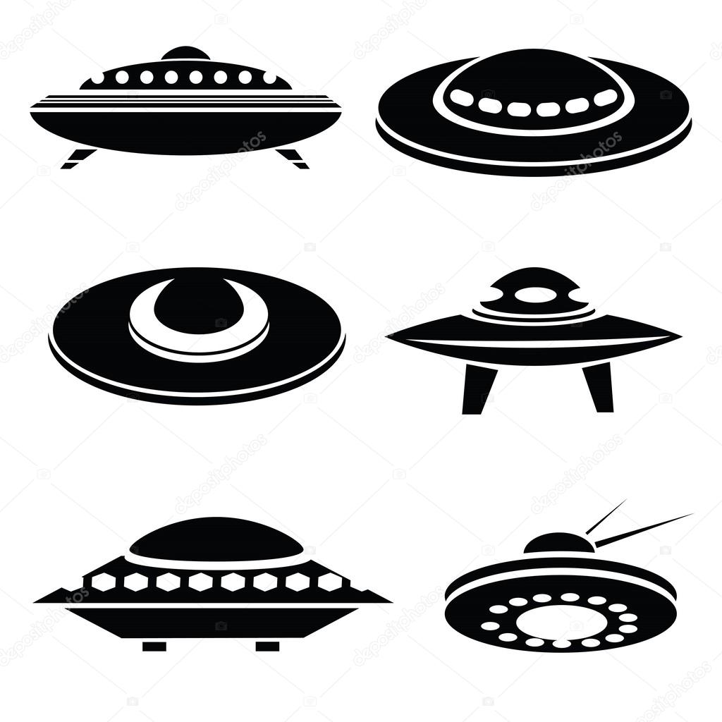 silhouettes of spaceships