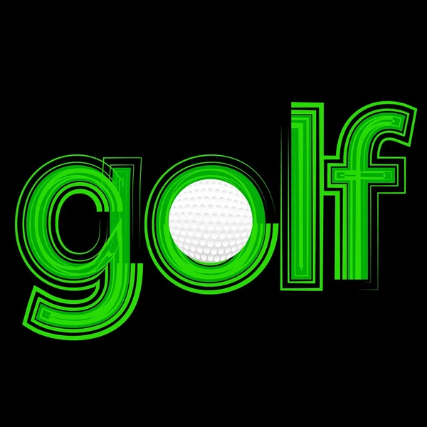Икона гольфа — стоковый вектор