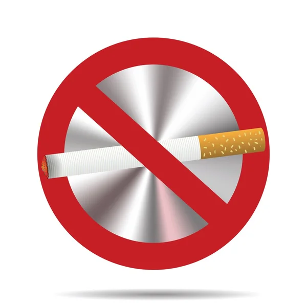 Не курить знак — стоковый вектор