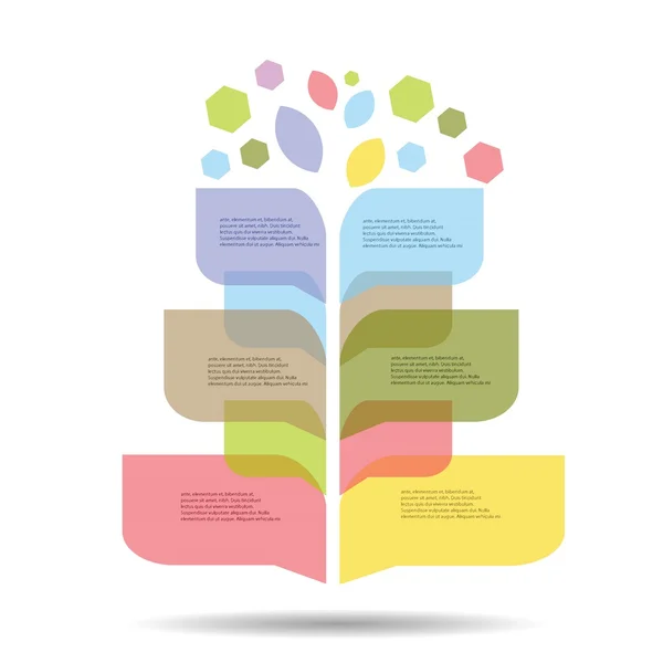 Gráfico de información moderna para proyecto empresarial — Vector de stock