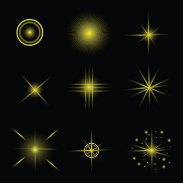 Reihe von Sternen — Stockvektor