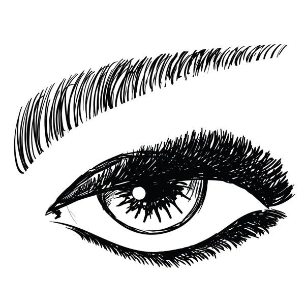女人的眼睛 — 图库矢量图片