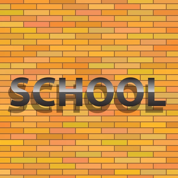 Panneau scolaire — Image vectorielle