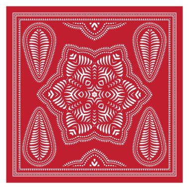 Raster Bandana Şalı, Masa örtüsü Kumaşı, İpek Boyun Atkısı, Mendil Tasarımı, Süs Şalı, Kare Şablonu