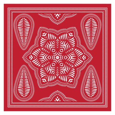 Bandana Şalı, Masa örtüsü Kumaşı, İpek Boyun Atkısı, Mendil Tasarımı, Süs Paisley, Kare Şablon