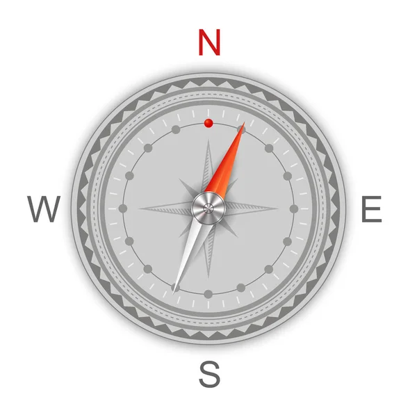 Kompass-Symbol isoliert auf weißem Hintergrund. Symbol des Reisens — Stockfoto