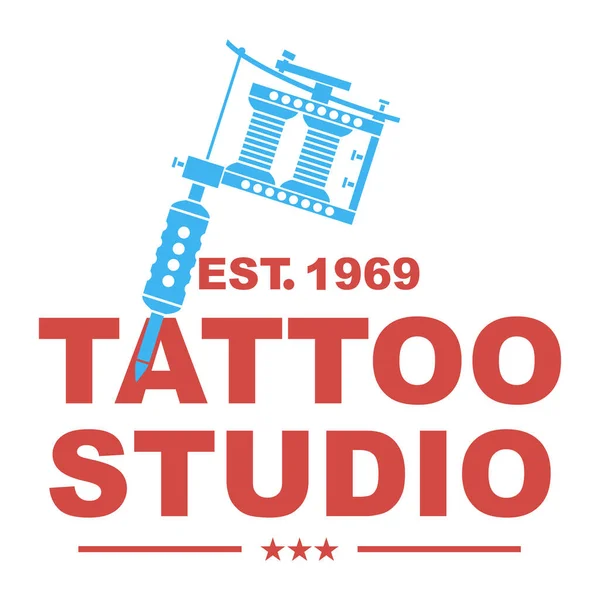 Indukciós tetováló gép elszigetelt fehér háttér — Stock Vector