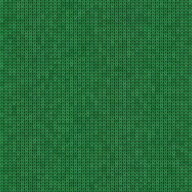 Şık örgü. Yeşil örülmüş doku. Yünlü Kazak Tricot baskısı. Kış Kumaşı Deseni.