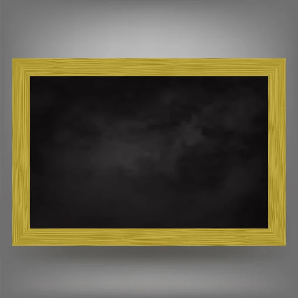 Üres Chalkboard Ikon Szürke Homályos Háttér Fekete Iskolapados Tanuláshoz Üres — Stock Vector