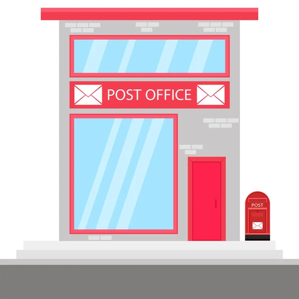 Post Office Icon Mail Box Isolated White Background — Stock Vector