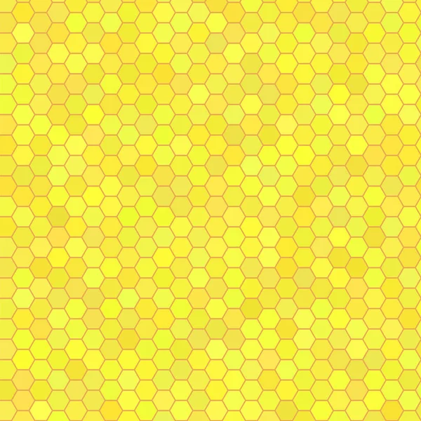 Sweet Honeycomb Bakgrund Naturligt Gult Mönsterkam — Stock vektor