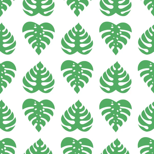Иконы Тропическими Пальмовыми Листьями Монстры Красивые Рукописные Экзотические Растения Цветочный — стоковый вектор
