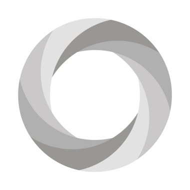 Çember Noktalı Renkli Simge Beyaz Arkaplanda İzole Edildi.