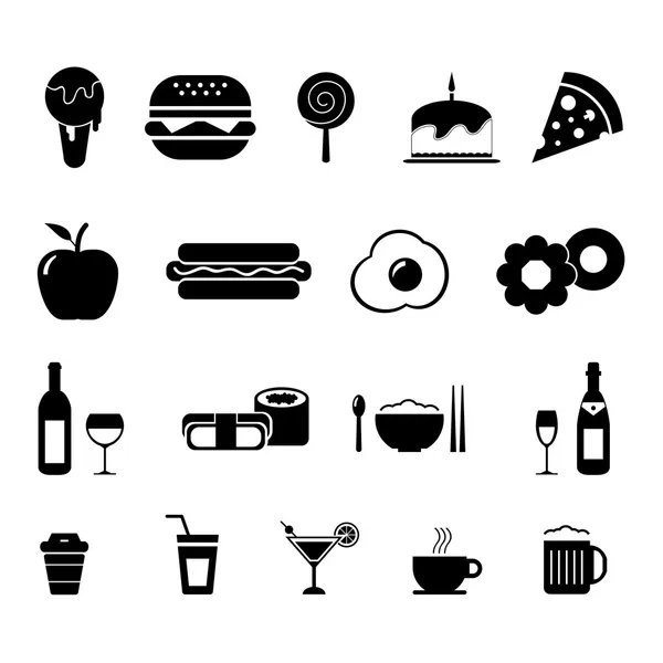 Foods and Drinks Icon — Stock Vector