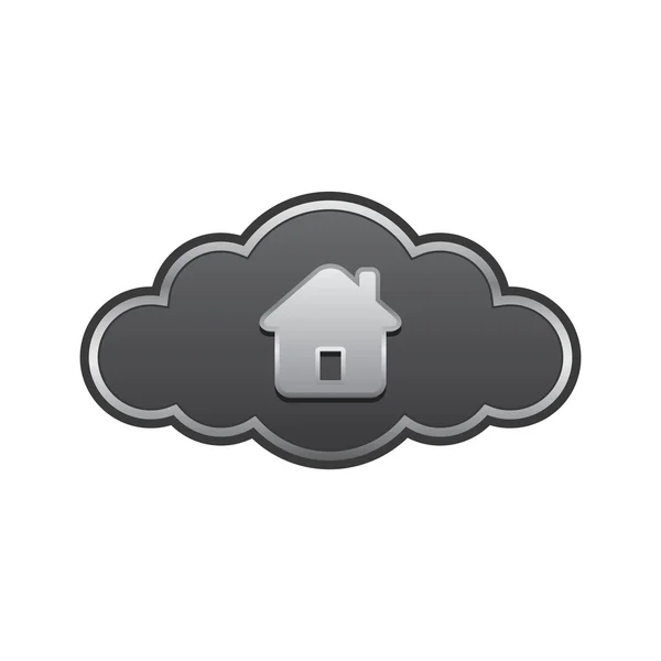 Cloud avec la maison — Image vectorielle