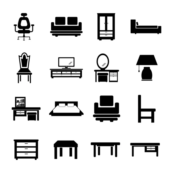 Icono de los muebles — Archivo Imágenes Vectoriales