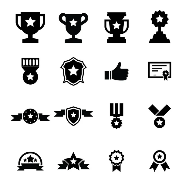 Ödül Icon set — Stok Vektör