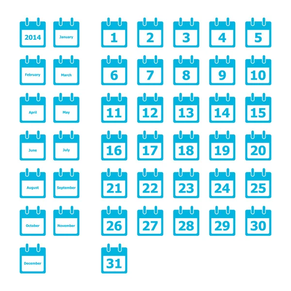 Calendario vettoriale — Vettoriale Stock