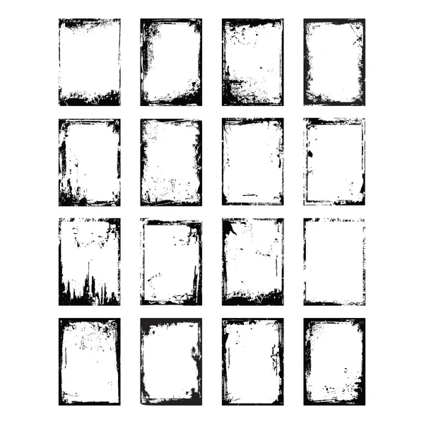 国境グランジ セット — ストックベクタ