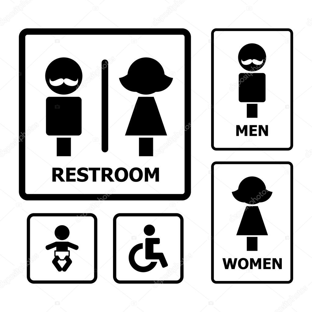 Restroom sign