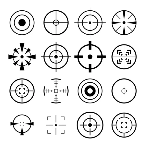 Crosshair icono — Vector de stock