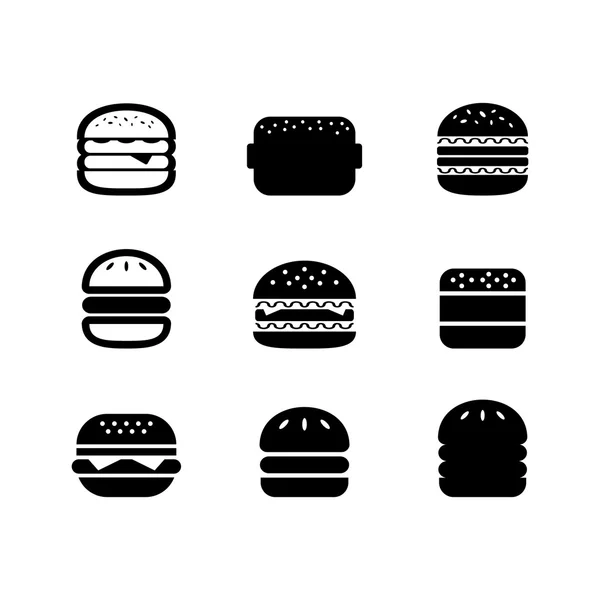 Ikona hamburgera — Wektor stockowy