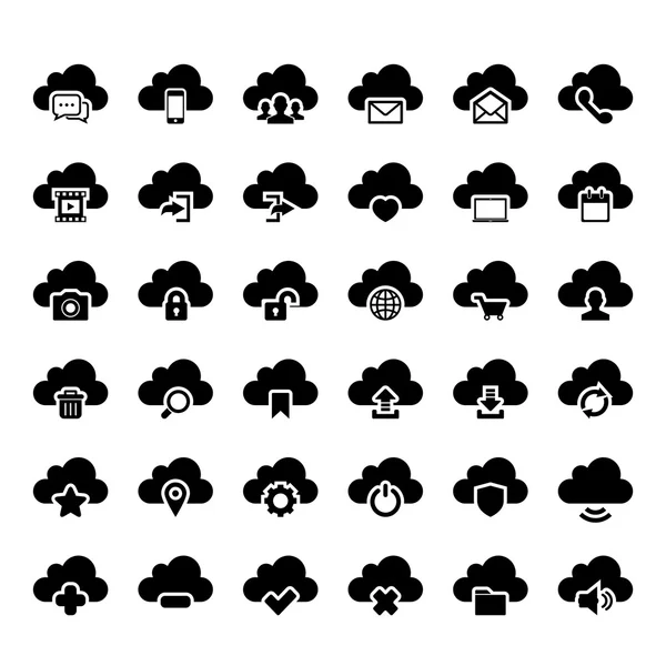 Icono de nube — Vector de stock