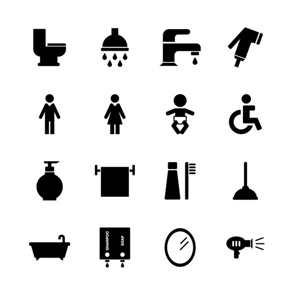 Icône de salle de bains — Image vectorielle