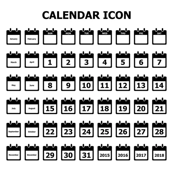 Calendar Icon — Stock Vector