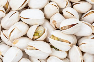 Kavrulmuş Pistacio kabukta yakın plan