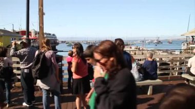 Monterey California'da aileleri fisherman's wharf
