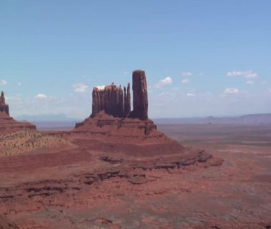 monument valley butte yakın çekim havadan çekim