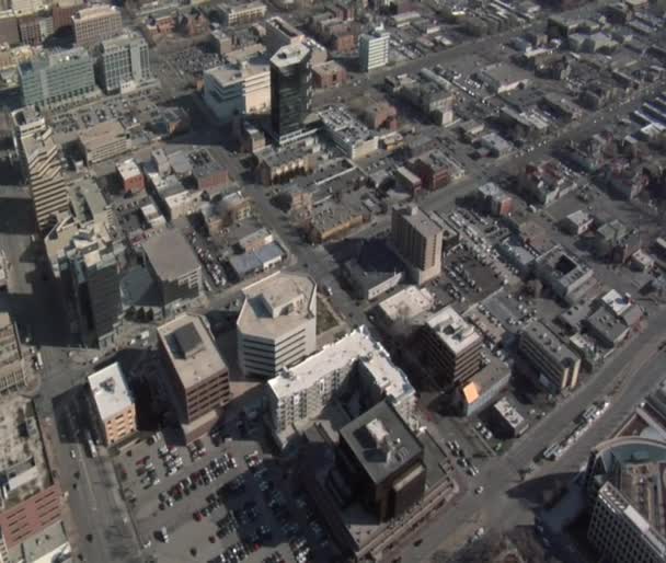 Aerial shot of downtown Salt Lake City — Stock Video