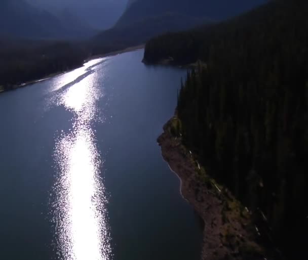 Tembakan udara dari Gunung Lake — Stok Video