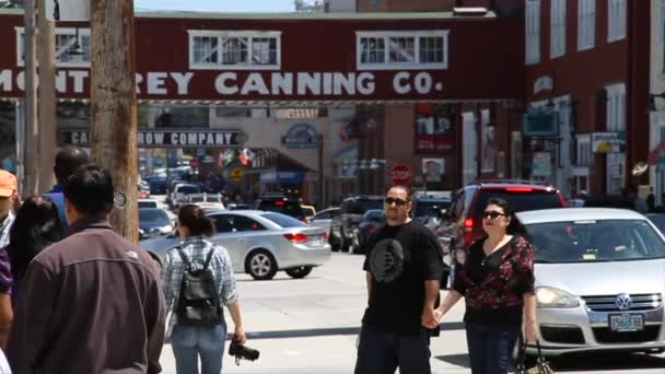 Konserve satır monterey California'da — Stok video