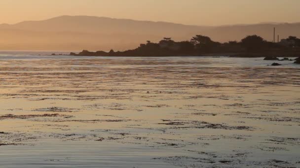 Monterey Bay bei Sonnenaufgang — Stockvideo