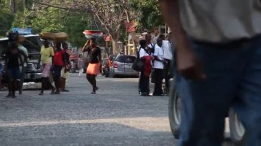 port-au-prince Haiti'de sokak sahnesi