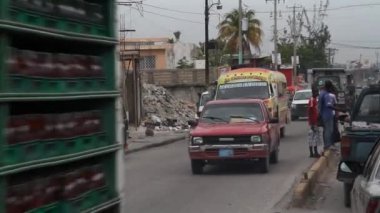 port-au-prince Haiti'de yoğun trafik