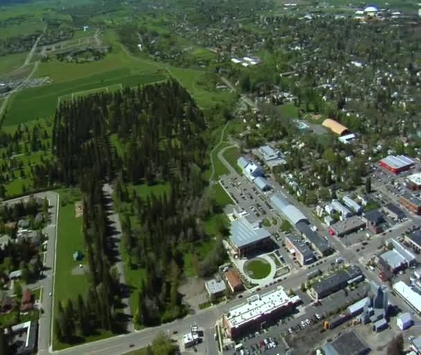 Aerial shot of Bozeman, Montana — Stock Video