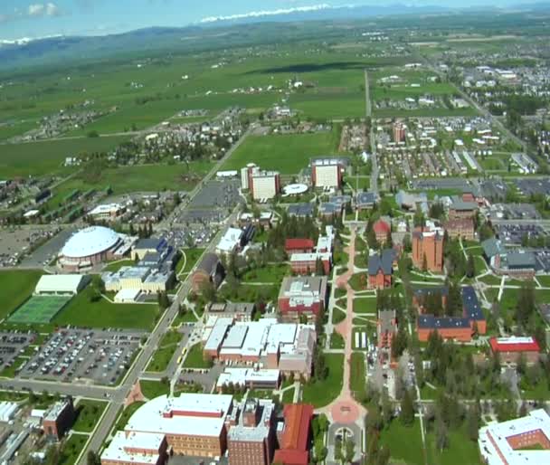 Aerial shot of Bozeman Montana — Stock Video